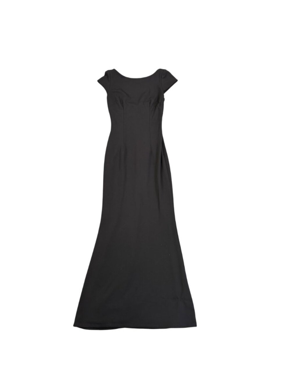 Katie May Womens Black Formal Maxi Dress Elegant Cap Sleeve Size 4 - Picture 1 of 5